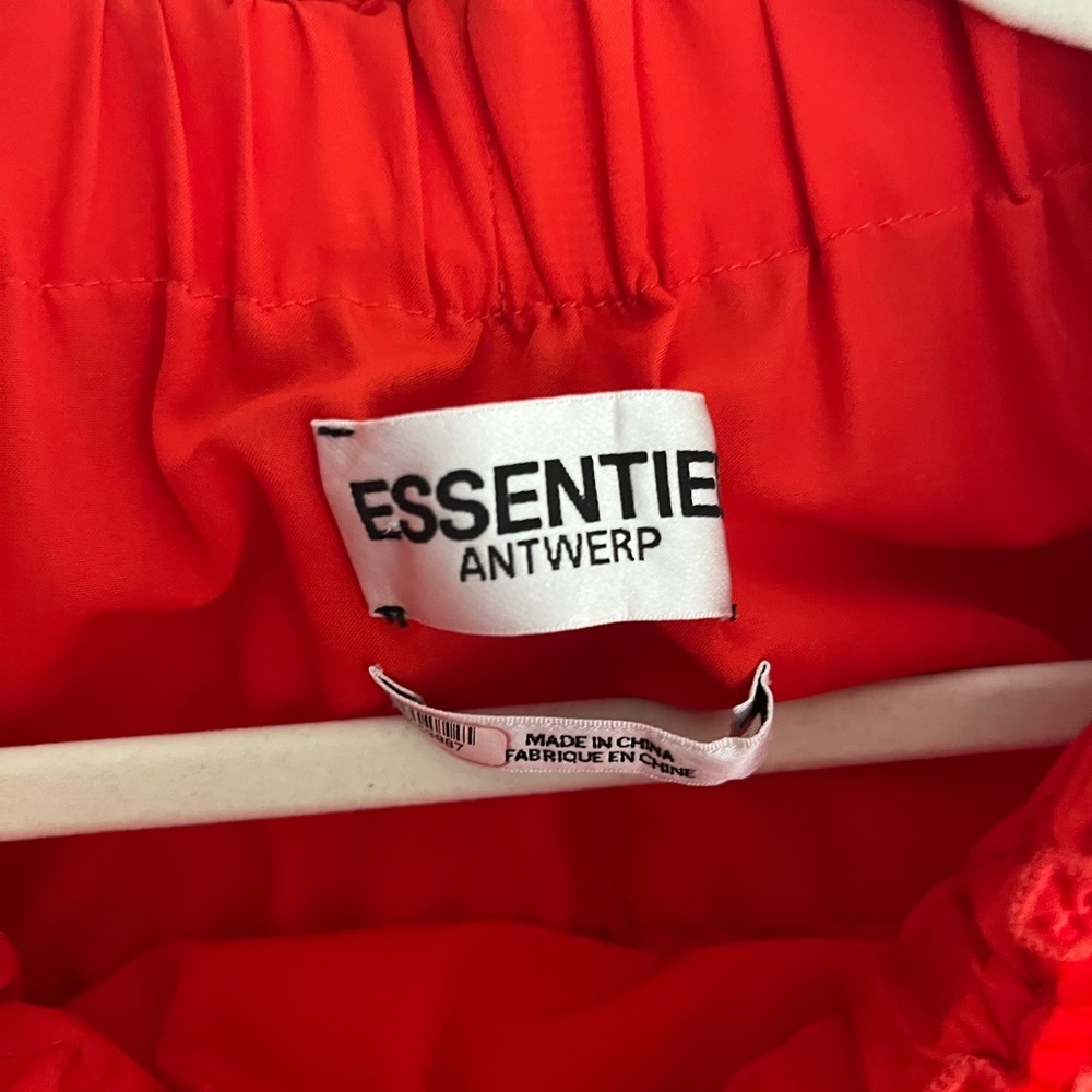 ESSENTIEL ANTWERP Valentina Ruffled Red Dress Size 36 - Picture 5 of 8
